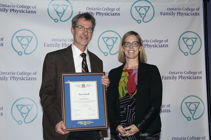 Dr Peter Kizoff OCFP 2019 Award of Excellence