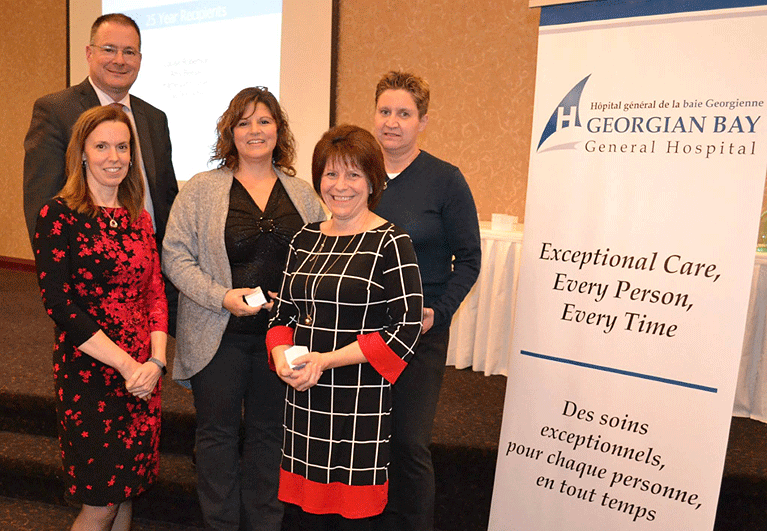 The Georgian Bay General Hospital (GBGH) Board of Directors honoured four staff, one physician and one team with Exceptional People Awards 2017